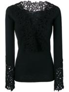 Ermanno Scervino Guipure Lace Sweater - Black