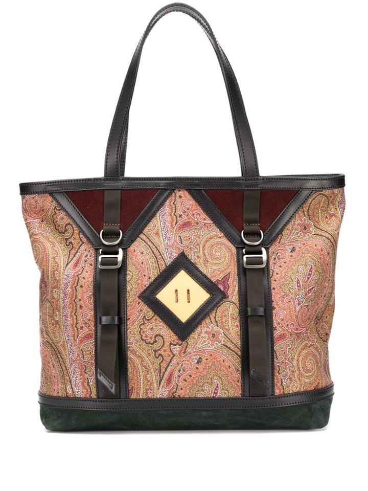 Etro Paisley Print Tote Bag - Red