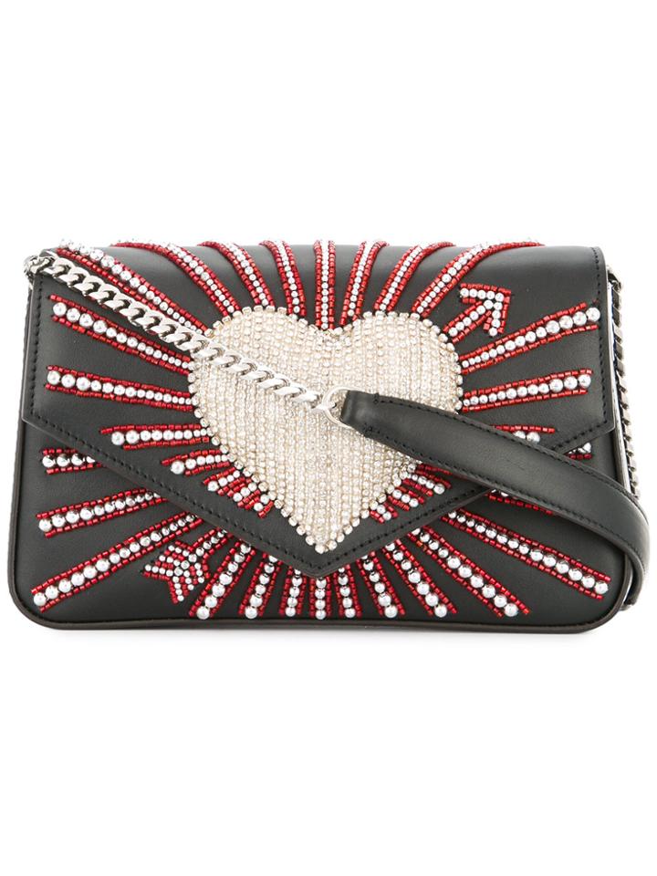 Les Petits Joueurs Ivy Heart Cupid Crossbody Bag - Black
