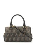 Fendi Pre-owned Small Ff Motif Pattern Bag - Brown