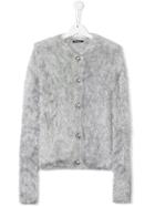 Balmain Kids Fuzzy Cardigan - Grey