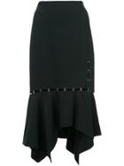 Jonathan Simkhai Asymmetric Hem Skirt - Black