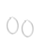 Astley Clarke Medium Linia Hoop Earrings - Silver