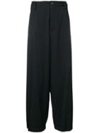 Yohji Yamamoto High Waisted Trousers - Black