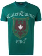 Dsquared2 - Caten Twins Printed T-shirt - Men - Cotton - Xxl, Green, Cotton