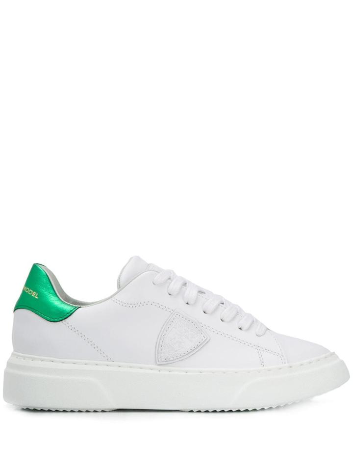 Philippe Model Contrasting Counter Sneakers - White