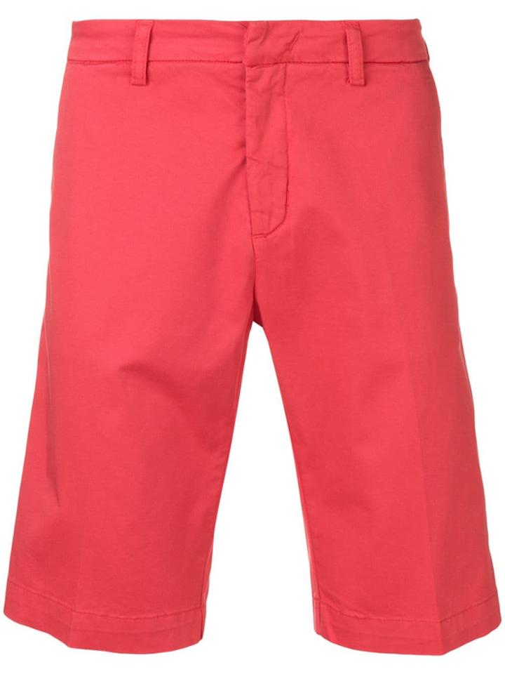 Entre Amis Straight-leg Shorts - Red