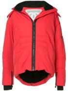 Chanel Vintage Hooded Fleece Lined Jacket - Red