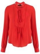 Talie Nk Silk Blouse, Women's, Size: 38, Red, Silk
