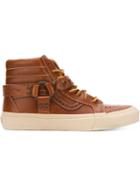 Vans Taka Hayashi X Vans Hi-top Sneakers, Men's, Size: 10.5, Brown, Calf Leather/leather/rubber