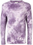 Laneus Tie-dye Effect Jumper - Purple