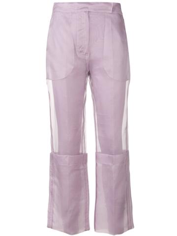 Max Mara Opale Trousers - Pink & Purple