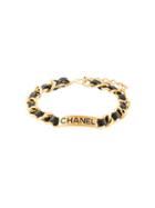 Chanel Pre-owned Logo Plaque Chain Necklace - Gold