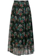 Christopher Kane Archive Floral Pleated Skirt - Black