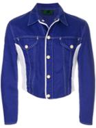 Jean Paul Gaultier Pre-owned Colourblock Denim Jacket - Blue