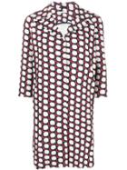 Circolo 1901 Graphic Print Coat - Blue