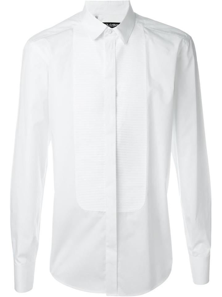 Dolce & Gabbana Ribbed Bib Shirt