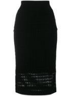 T By Alexander Wang Knit Pleated Skirt - Black