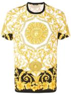 Versace Baroque Print T-shirt - Yellow