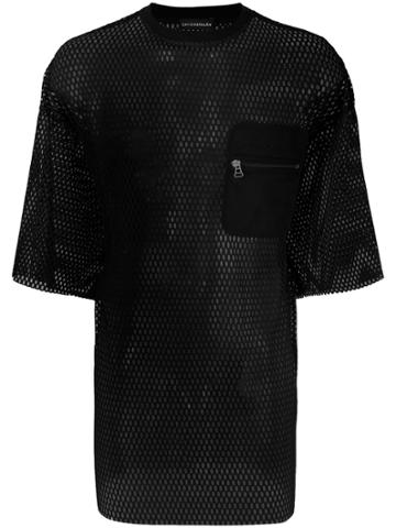 David Catalan Mesh Pocket T-shirt - Black