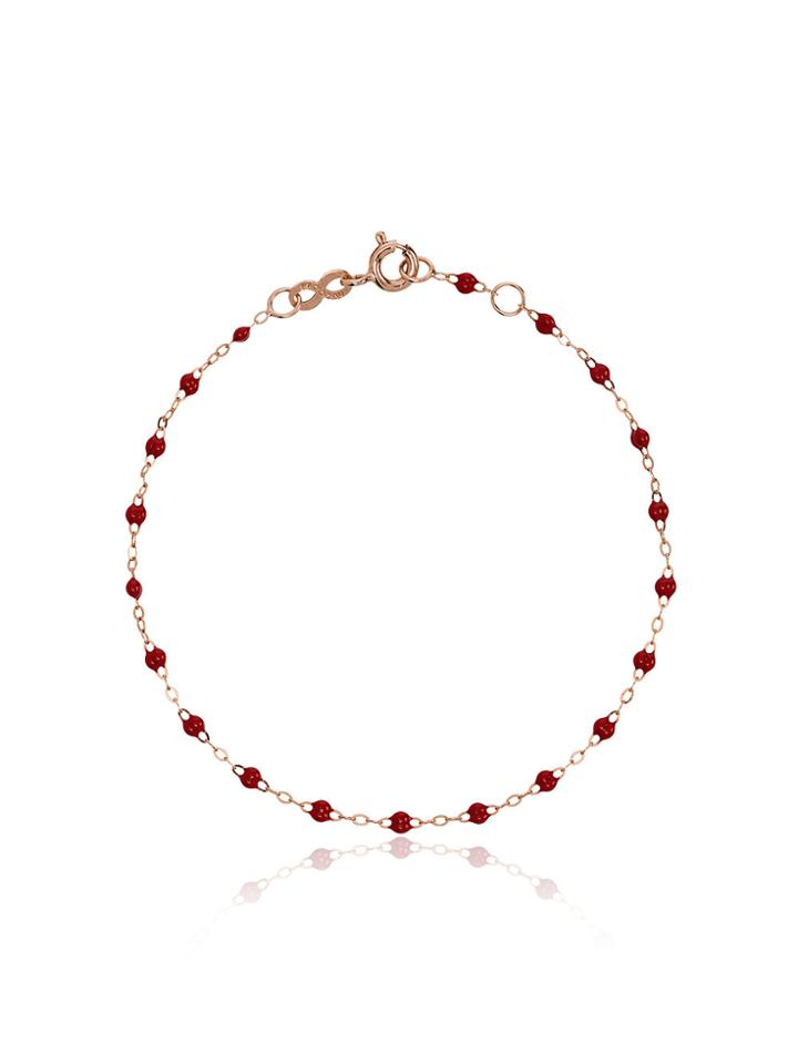 Gigi Clozeau Red Rg Bead Rose Gold Bracelet