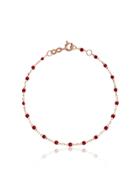 Gigi Clozeau Red Rg Bead Rose Gold Bracelet