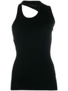 Helmut Lang Ribbed Design Vest - Black