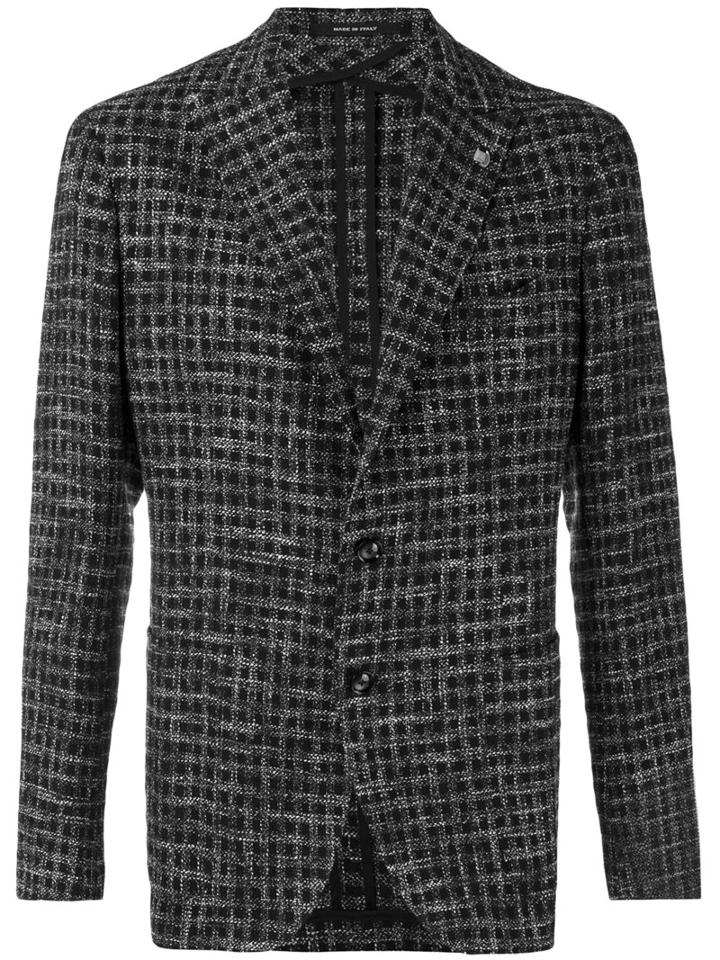 Tagliatore - Classic Woven Blazer - Men - Cotton/linen/flax/acrylic/cupro - 50, Black, Cotton/linen/flax/acrylic/cupro