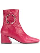 Dorateymur Pink Leather Nizip 60 Boots - Pink & Purple