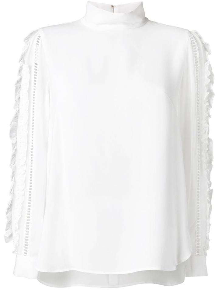 Muveil Embellished Sleeves Blouse
