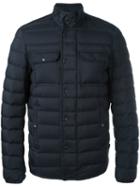 Moncler Faust Padded Jacket, Men's, Size: 2, Black, Polyamide/calf Leather/feather Down