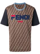 Fendi Fendi Mania T-shirt - Brown