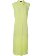 Joseph Sleeveless Shirt Dress, Women's, Size: 40, Green, Silk