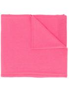 Iceberg Knit Logo Print Scarf - Pink