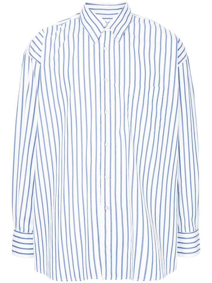 Our Legacy Oversized Striped Shirt - Blue