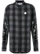 Sold Out Frvr - Sid Checked Shirt - Men - Cotton/linen/flax - M, Grey, Cotton/linen/flax