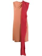 L'autre Chose Shoulder Sash Dress - Orange