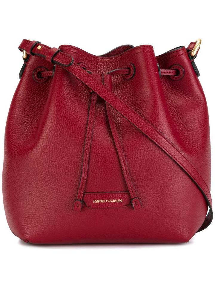 Emporio Armani Medium Crossbody Bucket Bag, Women's, Calf Leather/polyurethane