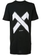 11 By Boris Bidjan Saberi X Print T-shirt, Men's, Size: Small, Black, Cotton