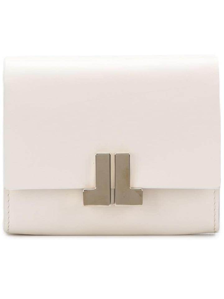 Lanvin Foldover Card Holder - Neutrals