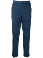 Z Zegna Striped Chinos - Blue