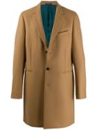 Ps Paul Smith Boxy Single-breasted Coat - Brown