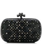 Bottega Veneta Studded Chain Knot Clutch Bag - Black