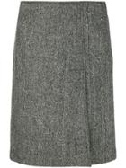 Moschino Vintage Slit Front A-line Skirt - Grey