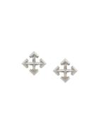Off-white Arrow Earrings - Silver