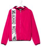 Moschino Kids Teen Branded Windbreaker - Pink & Purple