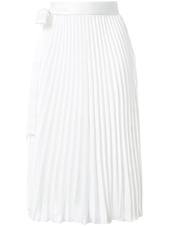 Patbo Pleated Midi Skirt - White