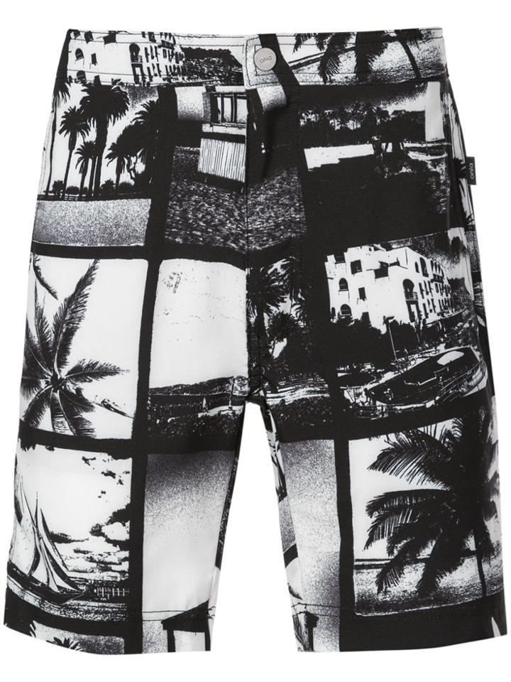 Onia Printed Swimming Shorts - Black