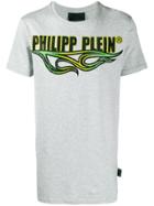 Philipp Plein Flame Print T-shirt - Grey