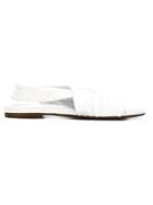 Roberto Del Carlo Cross-over Sandals, Women's, Size: 39, White, Leather